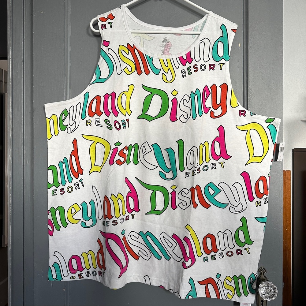 NEW Disney Rainbow Disneyland Tank Top, XXL